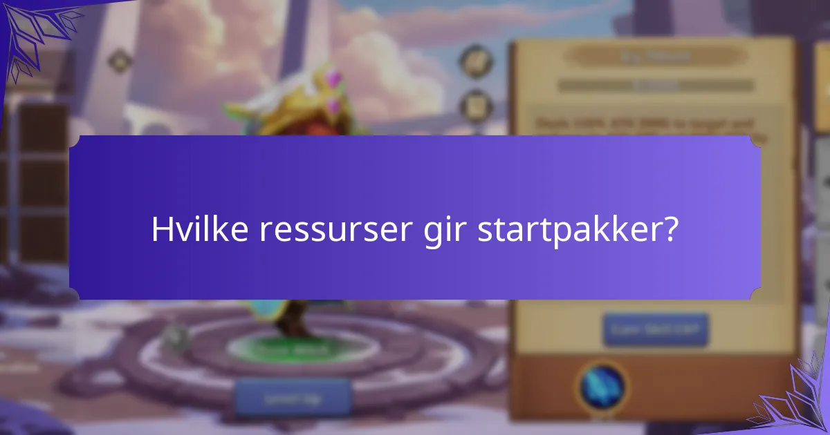 Hvilken startpakke er best for nye spillere?