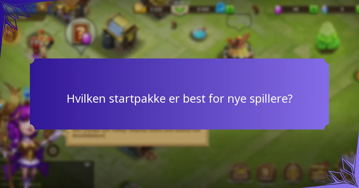 Hvilke ressurser gir startpakker?